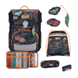 SCOUT Schulranzen Neo Exklusiv Safety Light Flames Produktbild