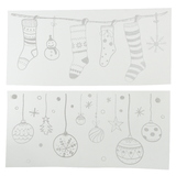 DECORIS Fensterbild Kugeln, Socken 2 St./Pack.