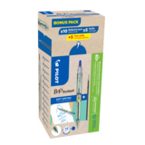 PILOT Kugelschreiber Bottle 2 Pen Ecoball & Minen Bonuspack 10+10 0,6 mm