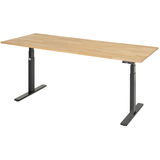 RAU Schreibtisch Adlatus 100 25 cm tiefschwarz