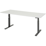 RAU Schreibtisch Adlatus 100 22 cm tiefschwarz