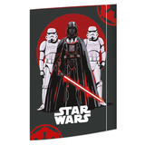 Zeichenmappe aus Karton mit Star Wars-Motiv, zeigt Darth Vader und Stormtrooper.