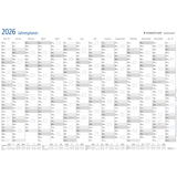 STAEDTLER® Plakatkalender Lumocolor® 2026 inkl. Folienstift Lumocolor® correctable 305 F schwarz, selbstklebende Stifteklemme
