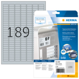 HERMA Typenschildetikett 25,4 x 10 mm (B x H) 25 Bl./Pack.