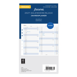 Kalendereinlage für den Jahr 2027 im vertikalen Format, passend für Personal Organizer.