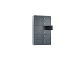C+P Wandschließfach Intro 460 x 770 x 200 mm (B x H x T) 12 Fächer anthrazitgrau