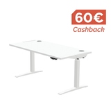 Fellowes® Schreibtisch Levado™ 1.400 x 640-1.260 x 800 mm (B x H x T)