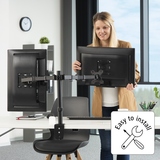 Hama Monitorschwenkarm FULLMOTION 2 Arme
