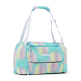 Bunte Sporttasche mit Schulterriemen und Griffen, TÜV-geprüft, mit separatem Schuhfach.