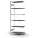 Hofe Anbauregal ORION PLUS Zubehör erforderlich 1.000 x 2.500 x 600 mm (B x H x T)