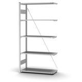 Hofe Anbauregal ORION PLUS Zubehör erforderlich 1.000 x 2.000 x 400 mm (B x H x T)