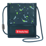 Brustbeutel mit buntem Muster und Trageschlaufe, geschlossen und frontal abgebildet.