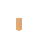 Hammerbacher Schließfachschrank 400 x 1.100 x 420 mm (B x H x T) 3 Fächer buche
