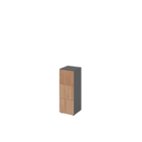 Hammerbacher Schließfachschrank 400 x 1.100 x 420 mm (B x H x T) 3 Fächer nussbaum