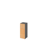 Hammerbacher Schließfachschrank 400 x 1.100 x 420 mm (B x H x T) 3 Fächer buche