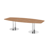 Hammerbacher Konferenztisch KT28C Stahl, verchromt