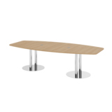 Hammerbacher Konferenztisch KT28C Stahl, verchromt