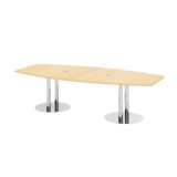 Hammerbacher Konferenztisch KT28C Stahl, verchromt