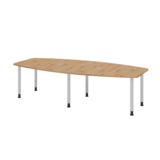 Hammerbacher Konferenztisch KT28C Stahl asteiche