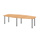 Hammerbacher Konferenztisch KT28C Stahl buche