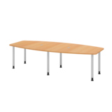 Hammerbacher Konferenztisch KT28C Stahl buche