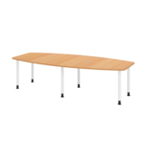 Hammerbacher Konferenztisch KT28C Stahl buche