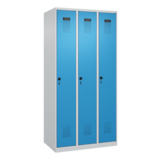 C+P Kleiderspind Evolo PLUS mit Sockel 3 Abteile lichtgrau