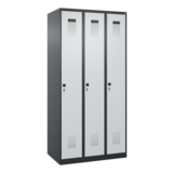 C+P Kleiderspind Evolo PLUS mit Sockel 3 Abteile schwarzgrau