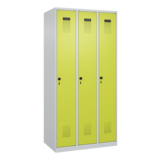 C+P Kleiderspind Evolo PLUS mit Sockel 3 Abteile lichtgrau