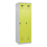 C+P Kleiderspind Evolo PLUS mit Sockel 2 Abteile lichtgrau