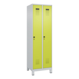 C+P Kleiderspind Evolo PLUS mit Standfuß 2 Abteile lichtgrau