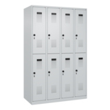 C+P Kleiderspind Evolo PLUS mit Sockel 1.200 x 1.850 x 500 mm (B x H x T) lichtgrau