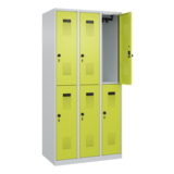 C+P Kleiderspind Evolo PLUS mit Sockel 900 x 1.850 x 500 mm (B x H x T) lichtgrau