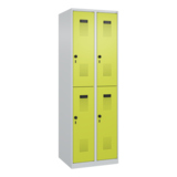 C+P Kleiderspind Evolo PLUS mit Sockel 600 x 1.850 x 500 mm (B x H x T) lichtgrau