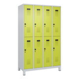 C+P Kleiderspind Evolo PLUS mit Standfuß 1.200 x 1.950 x 500 mm (B x H x T) lichtgrau