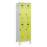 C+P Kleiderspind Evolo PLUS mit Standfuß 600 x 1.950 x 500 mm (B x H x T) lichtgrau