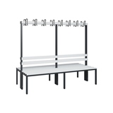 C+P Umkleidebank Solid Kunststoff 2.000 x 1.716 x 770 mm (B x H x T) ohne Schuhrost