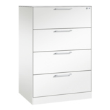 C+P Hängeregistraturschrank Asisto 800 x 1.310 x 600 mm (B x H x T) 2-bahnig verkehrsweiß