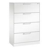 C+P Hängeregistraturschrank Asisto 800 x 1.310 x 435 mm (B x H x T) 2-bahnig verkehrsweiß