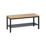 C+P Umkleidebank Solid Holz 375 kg mit Schuhrost