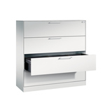 C+P Hängeregistraturschrank Asisto 1.200 x 1.310 x 435 mm (B x H x T) 3-bahnig lichtgrau