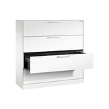 C+P Hängeregistraturschrank Asisto 1.200 x 1.310 x 435 mm (B x H x T) 3-bahnig verkehrsweiß