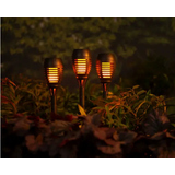 LUMINEO Solarleuchte Gartenfackel
