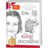 Produktbild eines Zeichenbuchs mit Titel und Illustrationen zu verschiedenen Zeichenmotiven.
