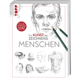 Zeichenbuch mit Illustrationen von menschlichen Gesichtern und Körpern auf dem Cover.