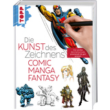 Zeichenbuch mit Anleitungen zum Zeichnen von Comic-, Manga-, Fantasy- und Sci-Fi-Figuren.