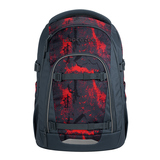 Schulrucksack COOCAZOO MATE in Broken Black mit reflektierenden Elementen und ergonomischem Design.