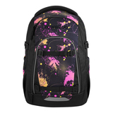 Schulrucksack MATE Colour Drift mit buntem Design und mehreren Fächern, Fronttasche und Ergonomie.