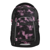 Schulrucksack von COOCAZOO in Pink und Schwarz mit abnehmbaren Clips und ergonomischem Design.