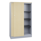 C+P Flügeltürenschrank Asisto 1.000 x 1.635 x 435 mm (B x H x T) weißaluminium